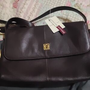 Etienne Aigner Dark Brown Tote Bag
